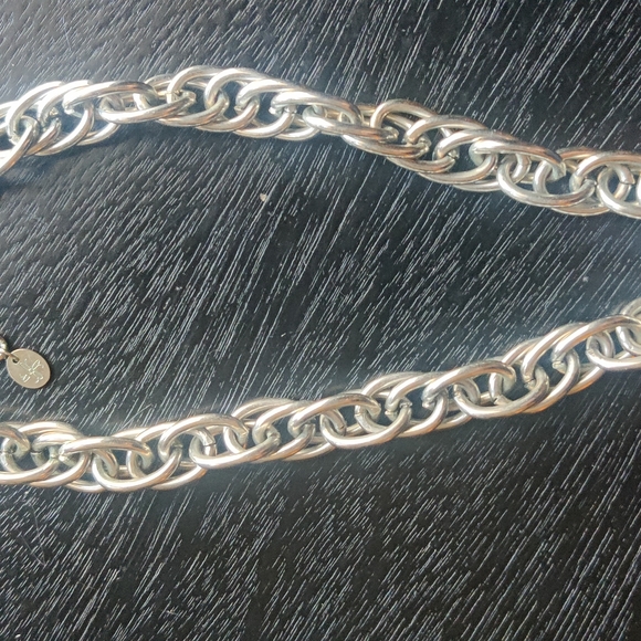 Chunky Silver Chain Necklace - Picture 2 of 5